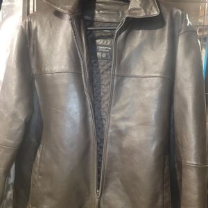 Claiborne Men's Black Leather Jacket